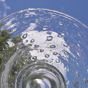 Bubble Glass Murano Glass Bowl Clear Blown Glass lots of Bubbles Southern Living